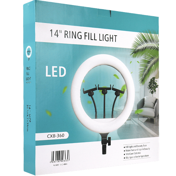 Ring Fill Light Camera 14 Inch White