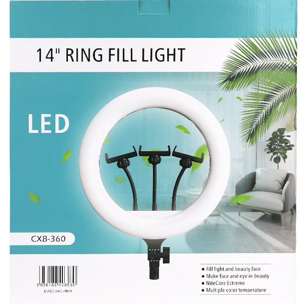 Ring Fill Light Camera 14 Inch White