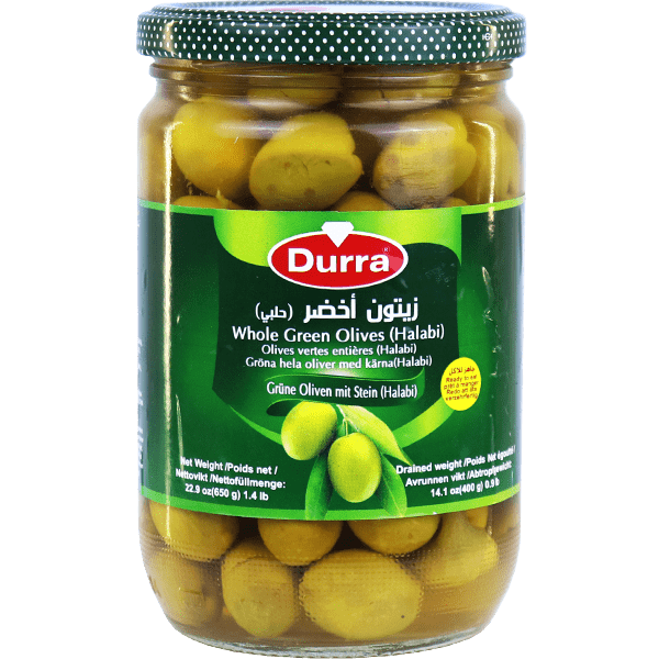 Green Olives Halabi AlDurra 650g