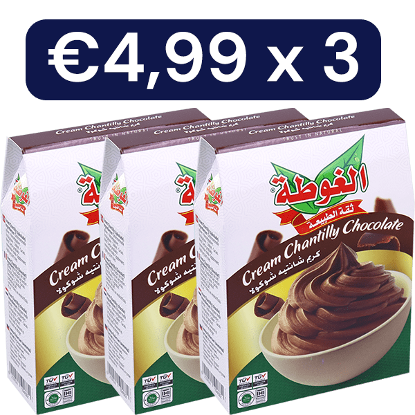 3 Pieces Cream Chantilly Chocolate Algota 130g