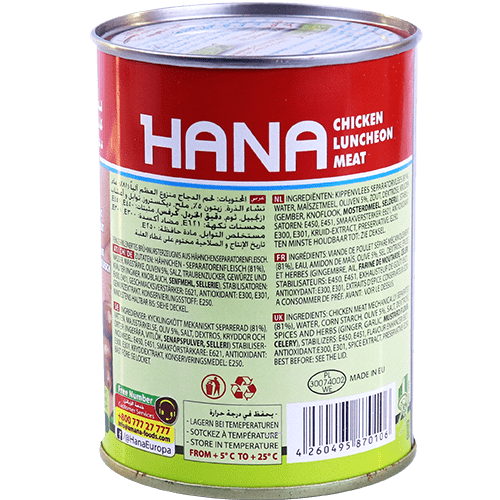 Luncheon Chicken With Green Olives Hana 380g