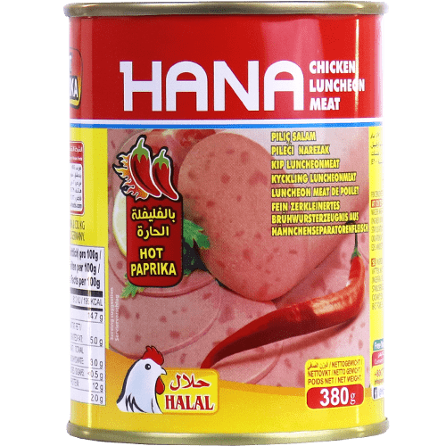 Luncheon Chicken Hot Hana 380g
