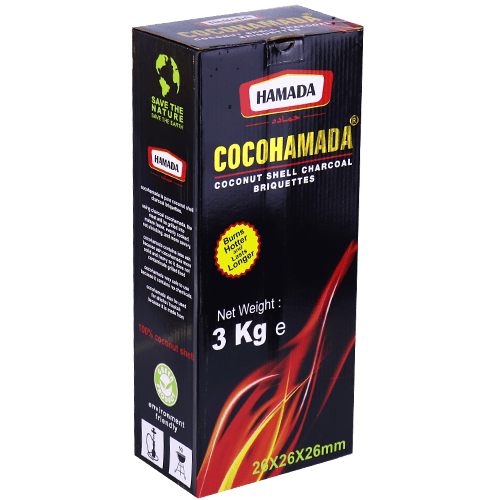 Coconut Shell Charcoal Coco Hamada 3kg