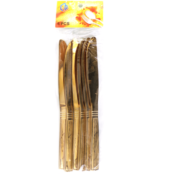 Knifes Set Gold 6pc
