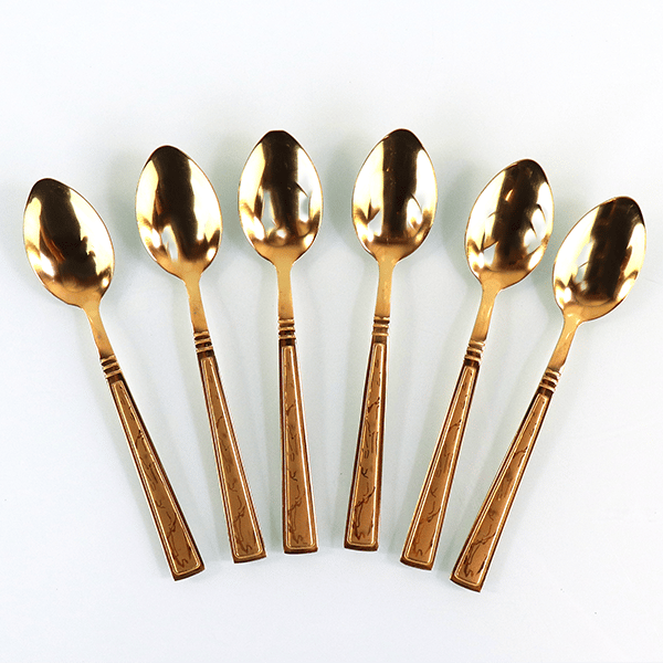 Spoon Set Small Gold 8 Pcs