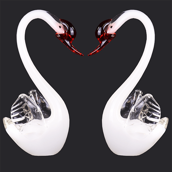 Home Accesoire Swan Set White 2pcs
