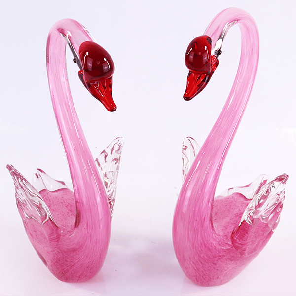 Home Accesoire Swan Set Rose 2pcs