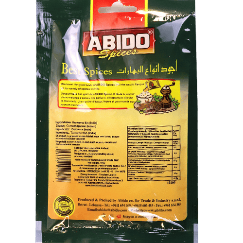 Spices Curcuma Abido 50g