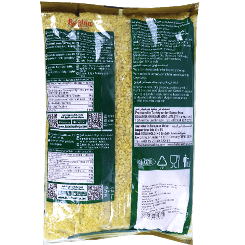 Bulgur White Medium Baladna 800g