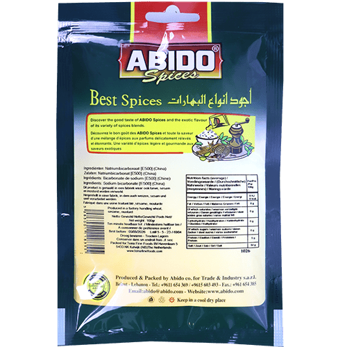 Spices Sodium Bicarbonate Abido 100g