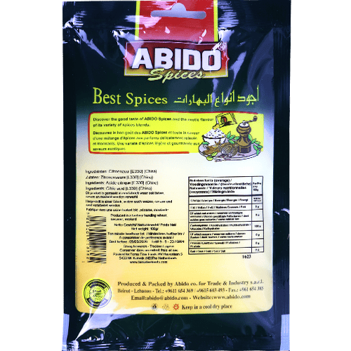 Spices Citric Acid Abido 100g