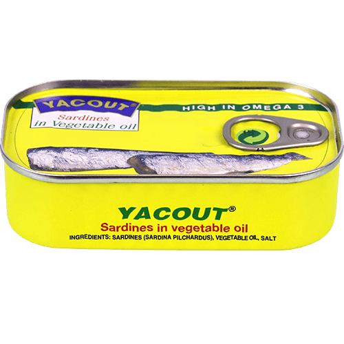 Sardines In Vegetable Oil Yacout 125g