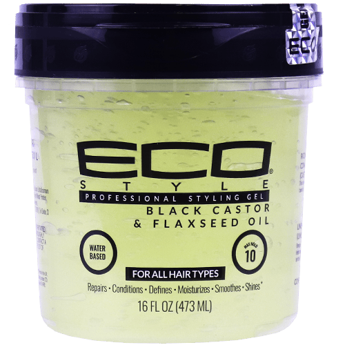 Styling Gel Black Castor & Flaxseed Eco 473ml