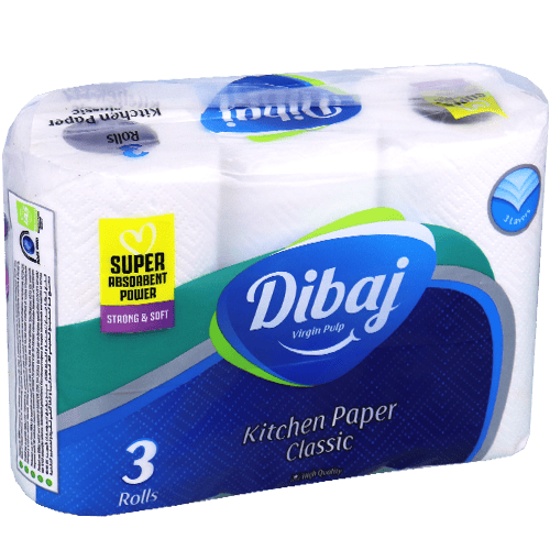 Kitchen Paper 3 Rolls Dibaj