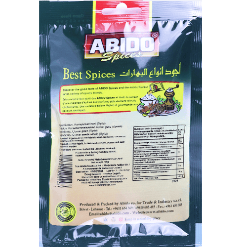 Spices Cumin Seeds Abido 50g