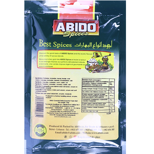 Spices Ras Al Hanout Abido 50g