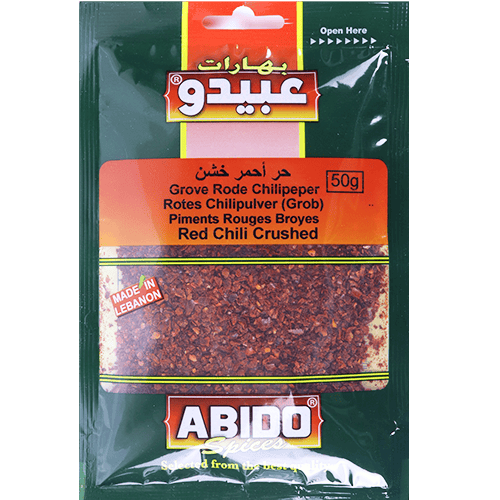 Spices Red Chili Crushed Abido 50g