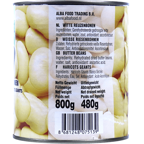 White Beans Jumbo Tazeden 800g