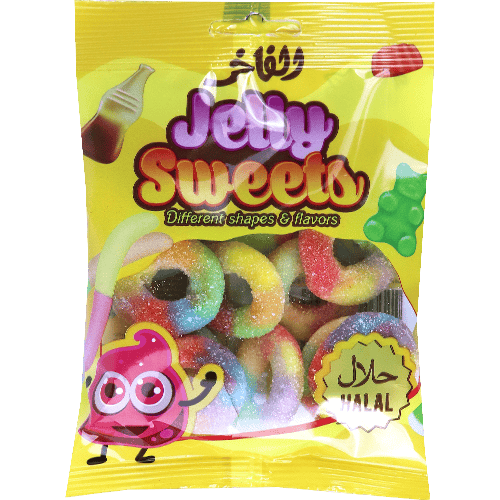Jelly Sweets Colored Rings Alfakhr 85g