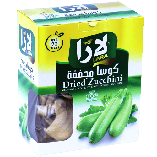 Dried Zucchini Lara 20pcs
