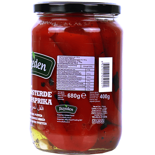 Red Grilled Paprika Tazeden 680g