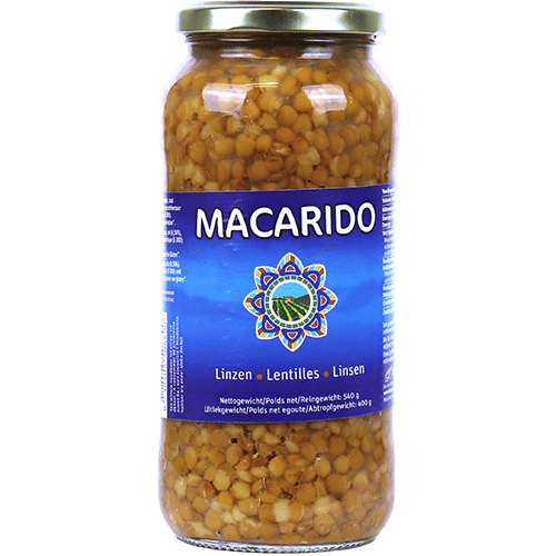 Boiled Lentils Macarido 540g