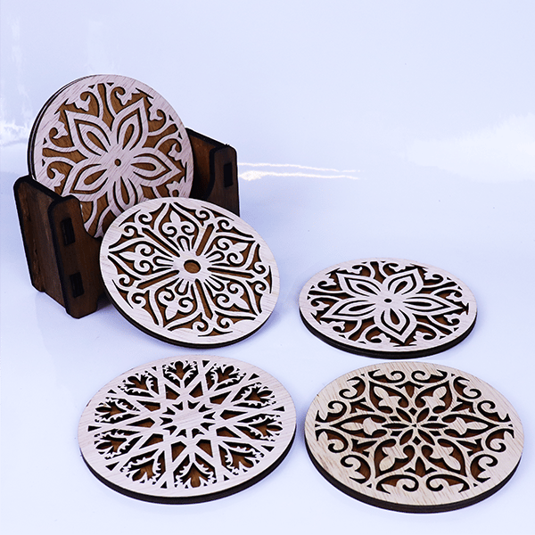 Coasters Wooden 6pcs