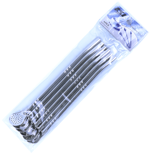Mate Straws Silver 6pcs