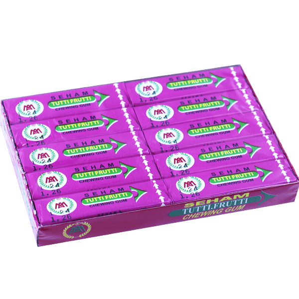 Chewing Gum Tutti Fruity Seham 20 Pieces