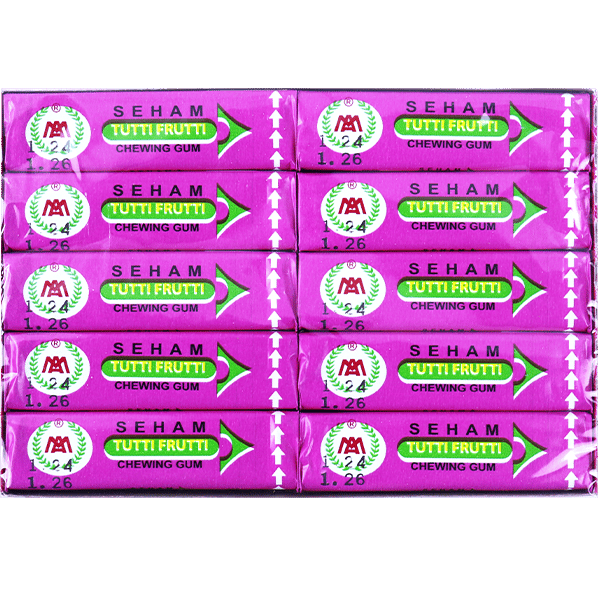 Chewing Gum Tutti Fruity Seham 20 Pieces