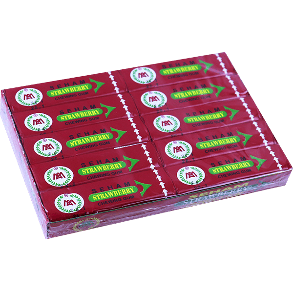 Chewing Gum Strawberry Seham 20 Pieces