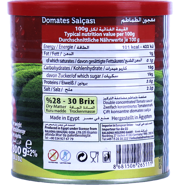 Tomato paste Baladna 800g
