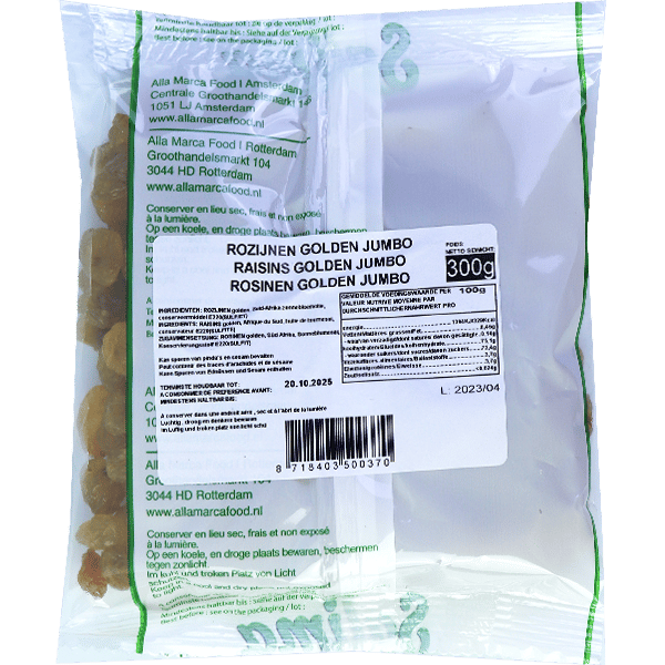 Gold Raisins Jumbo Salima 300g