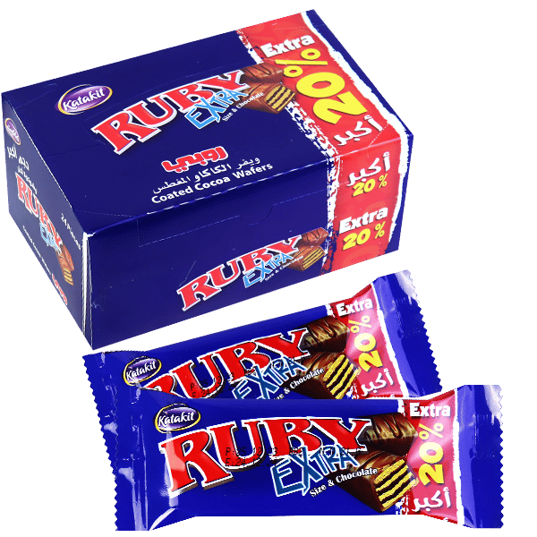 Cocoa Wafers Ruby Extra 24 Pieces