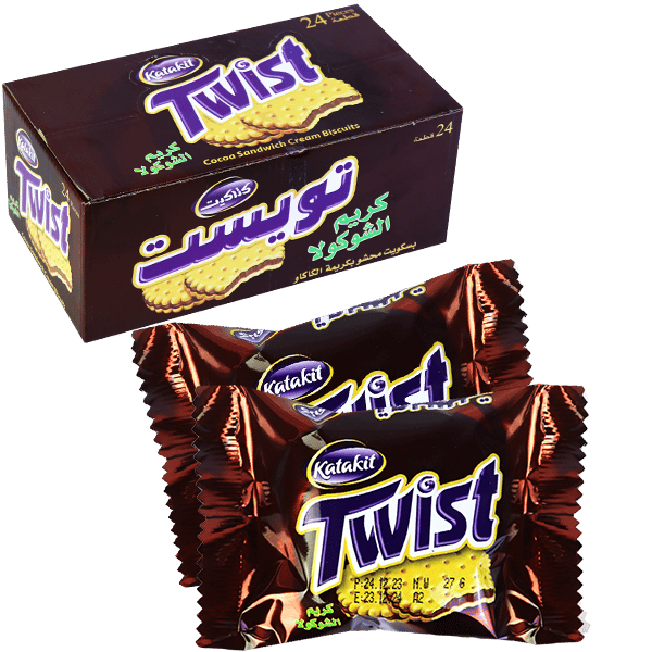 Biscuits With Chocolate Twist 24pcs