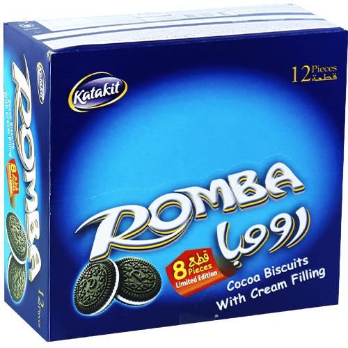 Biscuits Cocoa With Cream Filling Romba 12 Pieces