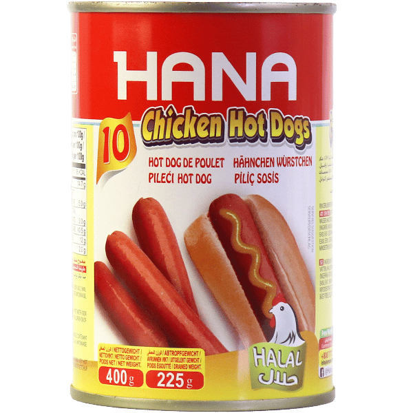 Chicken Hot Dogs Hana 400g