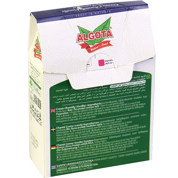 Cream Chantilly Vanilla Algota 130g