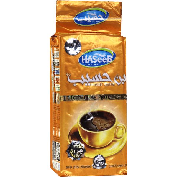 Coffee Super Extra Cardamom Gold Haseeb 200g