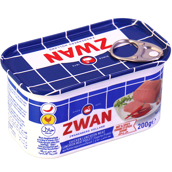 Luncheon Chicken Hot Zwan 200g