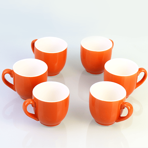 Coffee Cups Orange 6pcs