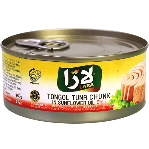 Tuna Hot In Sunflower Oil Lara 160g
