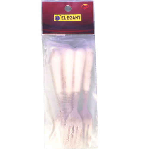 Small Silver Ceramic Fork Set 6 Pieces