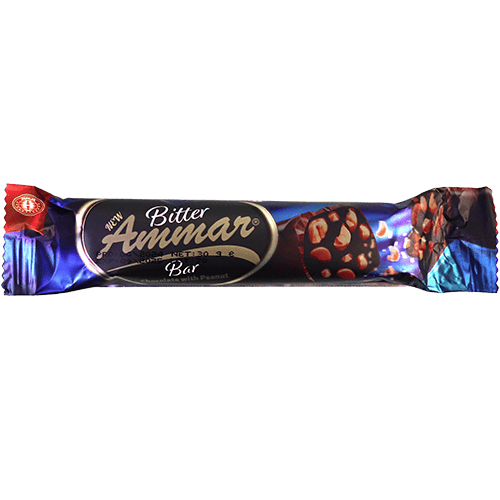 Bitter Chocolate Peanut Bar Ammar 24pcs