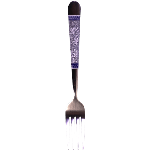Small Blue Engraving Fork Set - 6 Pieces