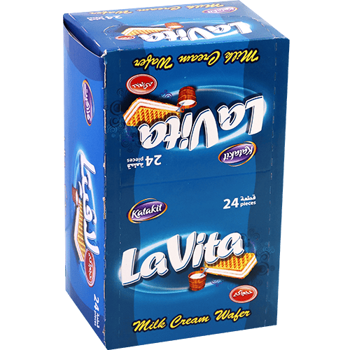Wafer Biscuits Milk Cream Lavita 24pcs