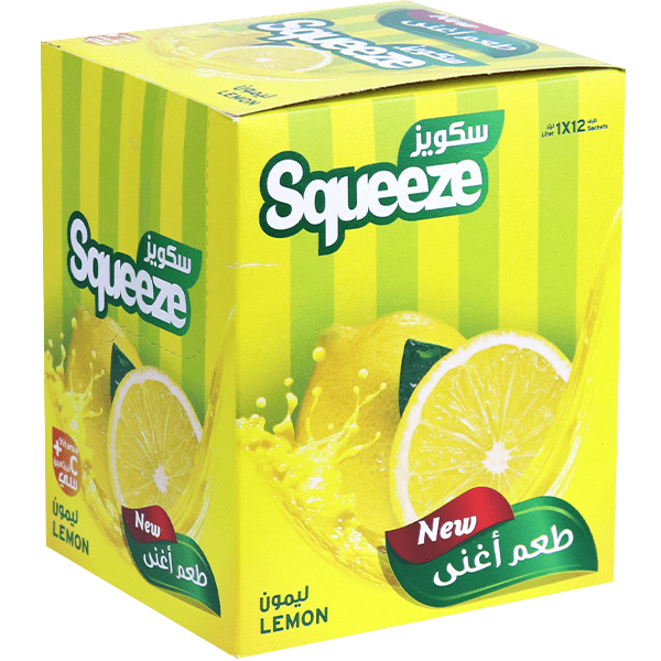 Lemon Instant Drink Squeeze 35g 12 Pieces