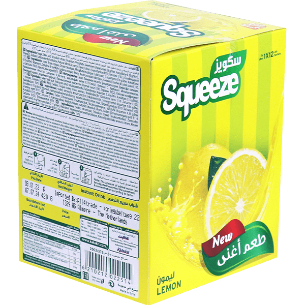 Lemon Instant Drink Squeeze 35g 12 Pieces