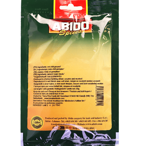 Red Chili Ground Spices Abido 50g