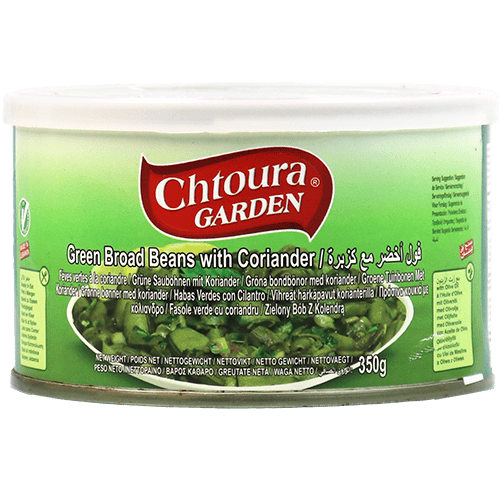 Green Broad Beans With Coriandewr Chtoura 350g